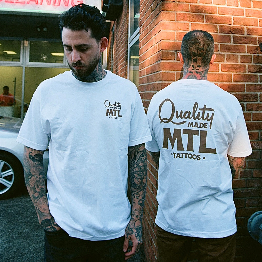 White Quality Made MTL Short Sleeve